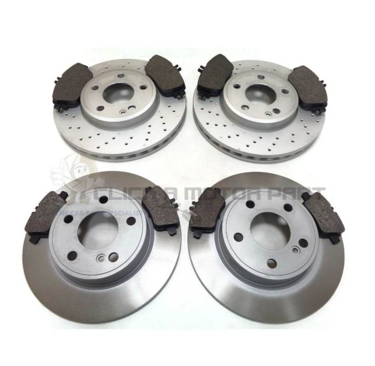 Front And Rear Brake Discs For Mercedes CLA220 CDi 13-18 (Check 295mm)