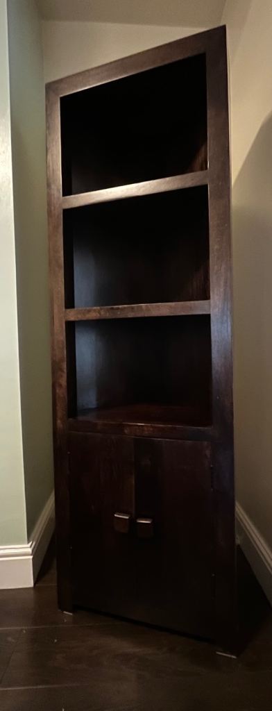 Mango wood shelving unit 