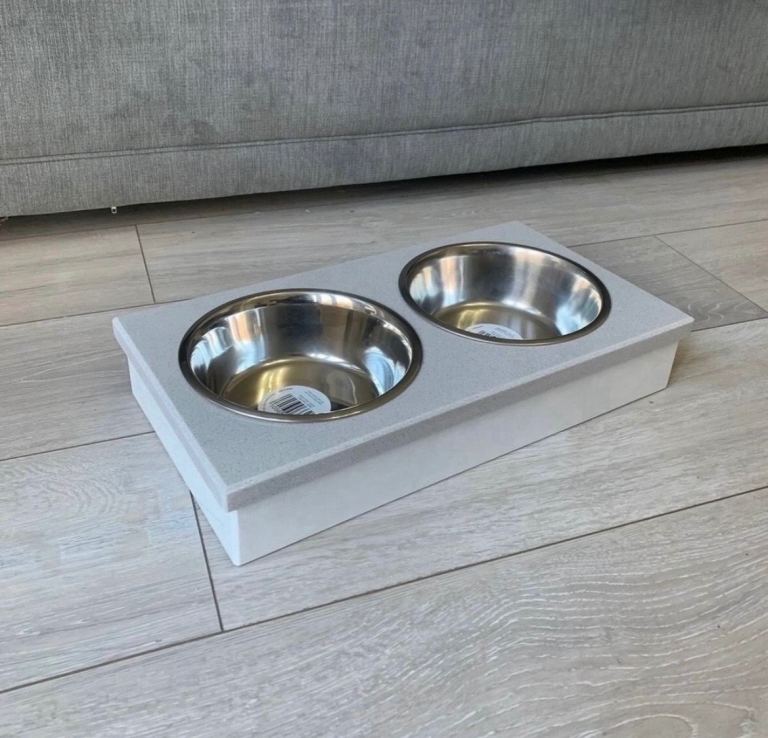 Marble pet bowls