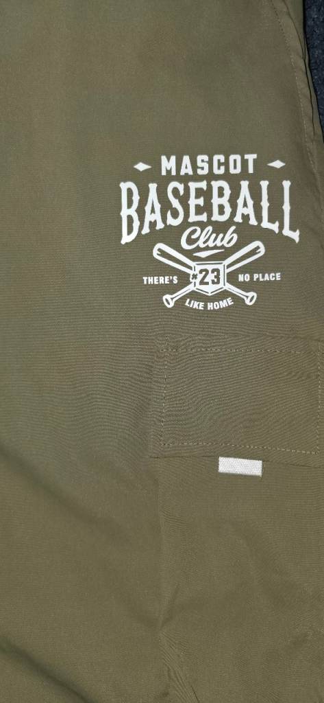 Air Borne Mascot Baseball Club Green Cargo Men’s Trousers – Medium Streetwear Vintage Rare
