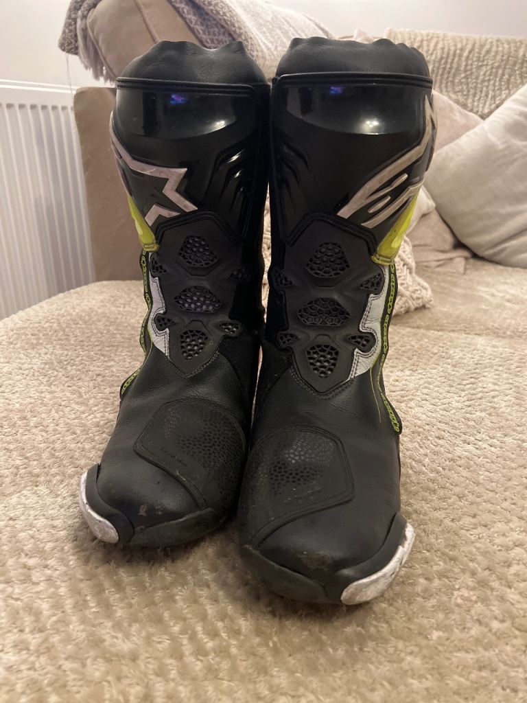 Alpine Allstar Motorcycle Motorbike Boots Size 9.5