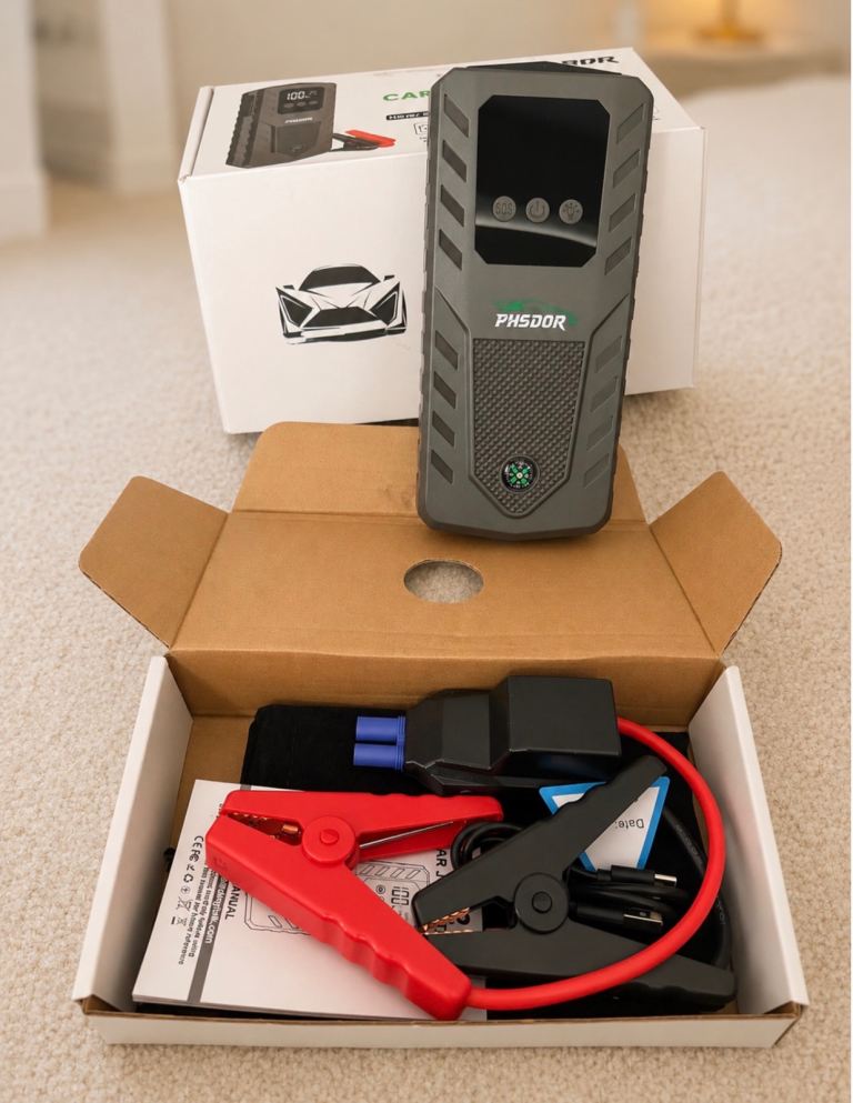 6000A Jump Starter Power Pack, 20000mAh