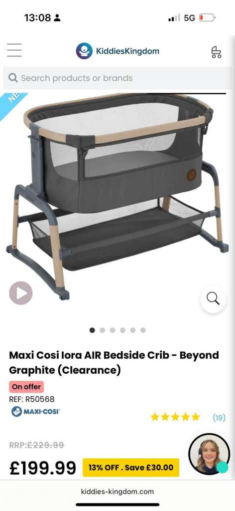 Maxi Cosi Iora Air Bedside Crib