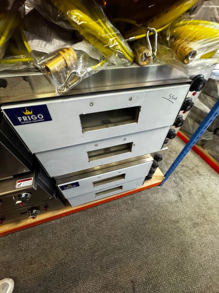 Commercial double deck pizza 🍕 oven Frigo top quality cafe shop restaurant 