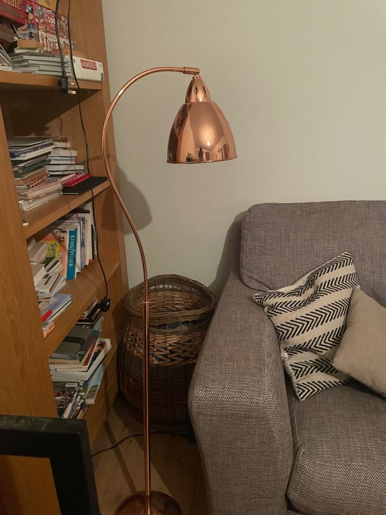 Copper Arc Floor Lamp – Good Condition