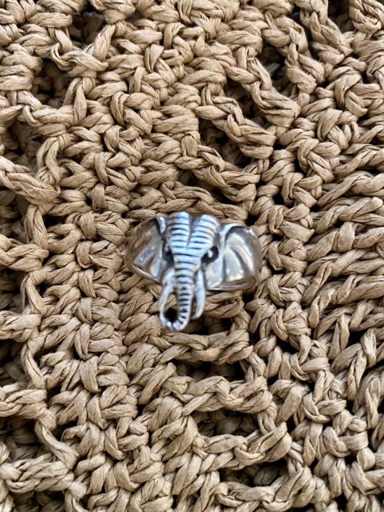 Pretty Sterling Silver Elephant Ring