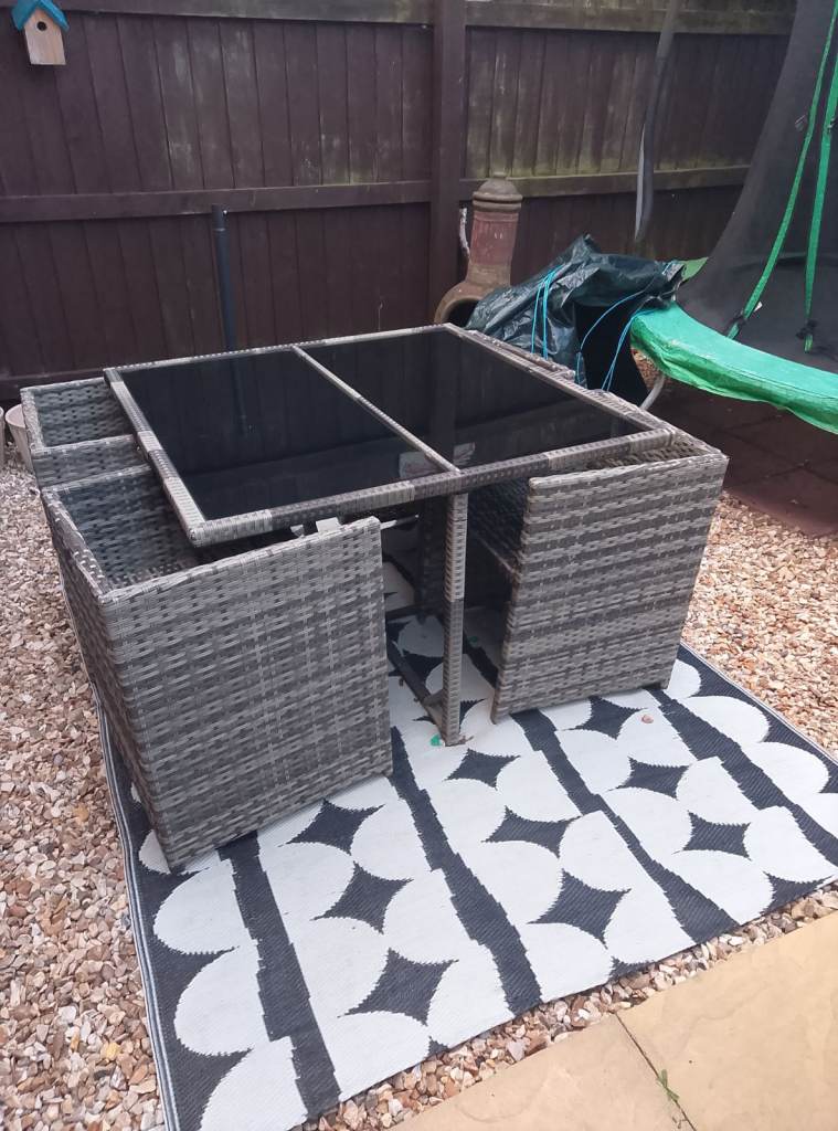 Rattan garden furniture 