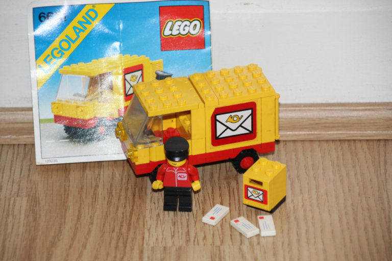 3 Lego Classic Town sets: 6651 Post Office Van  *  6659 TV Camera Crew  *  6654 Motorcycle Transport