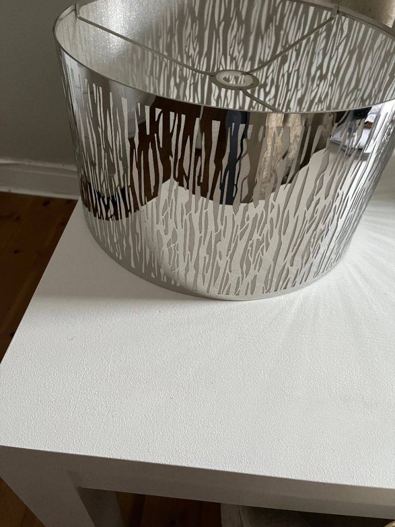 Large Silver Lampshade 