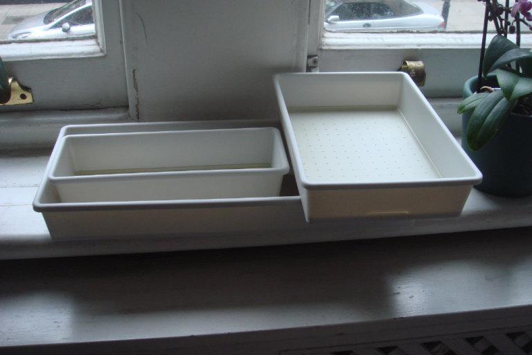 Madesmart Set of Three Storage Containers Drawer Organisers 