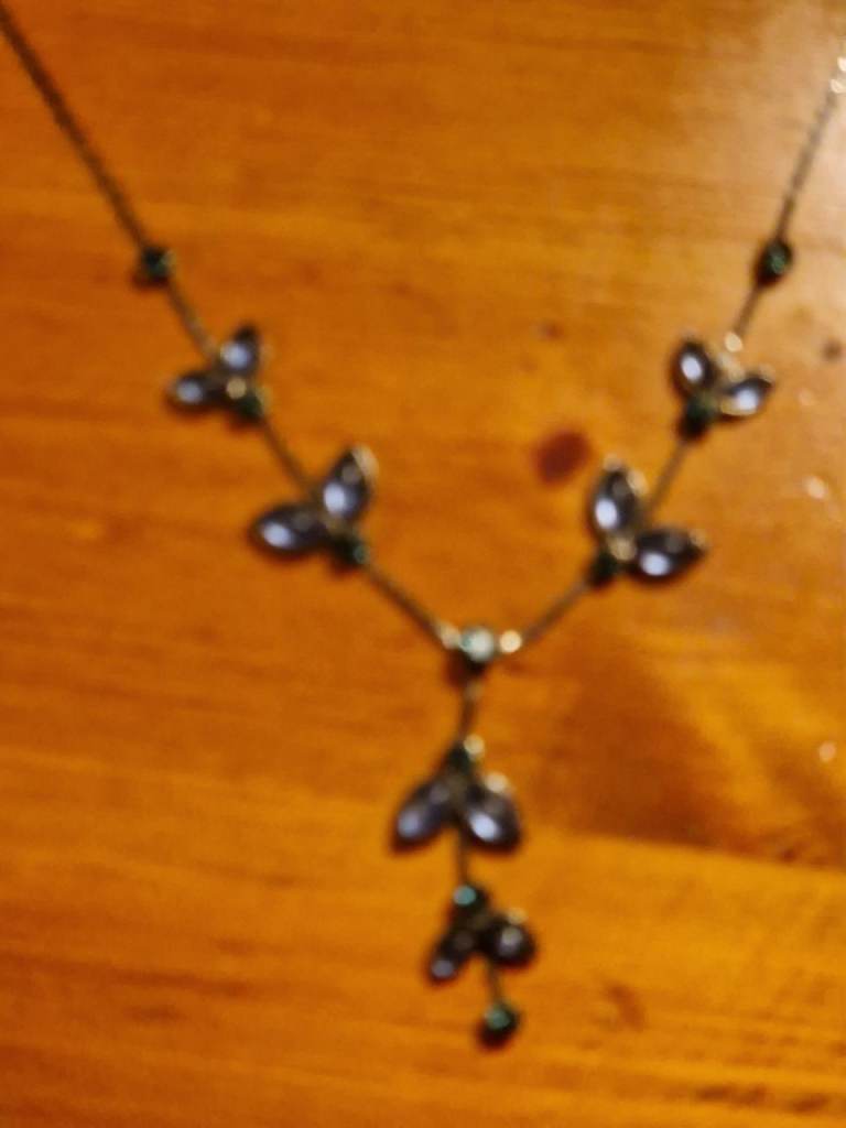 Pretty Blue Necklace adjustable chain 