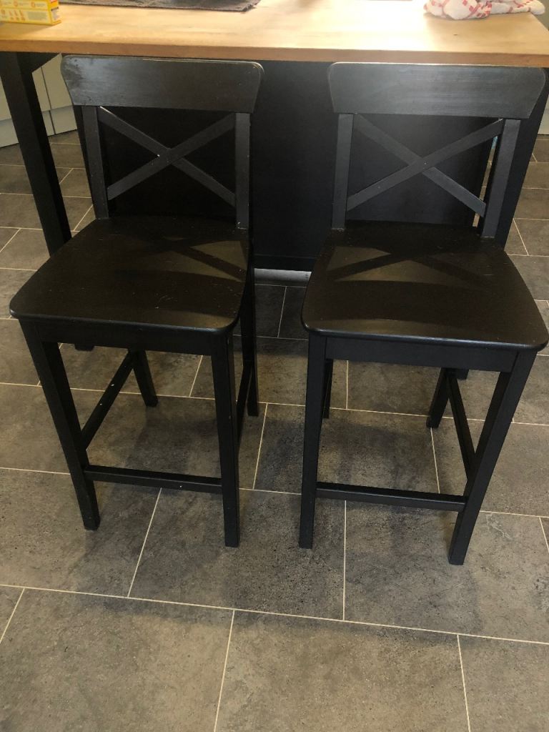 2x Black Stools