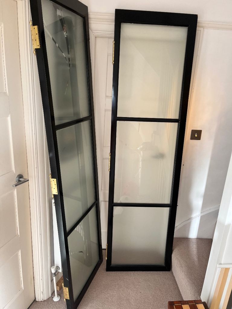 Vintage wood and glass doors