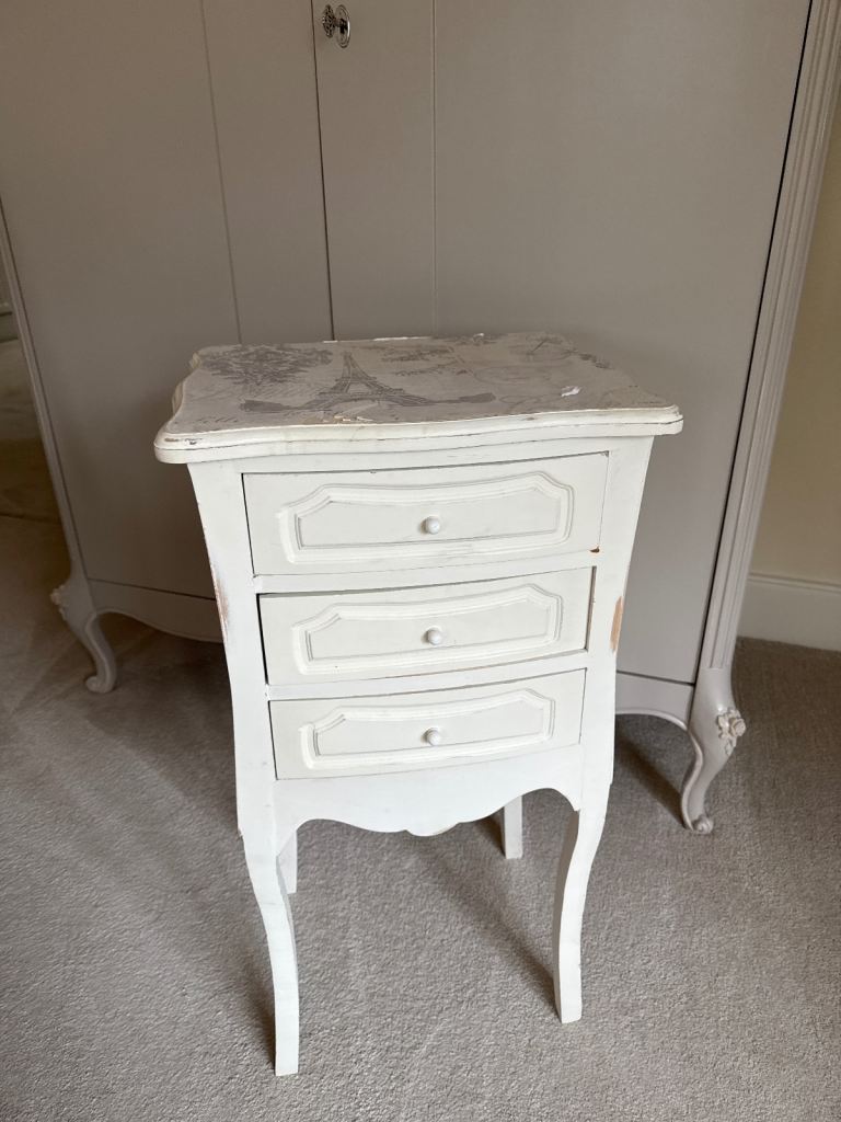 French style bedside cabinet