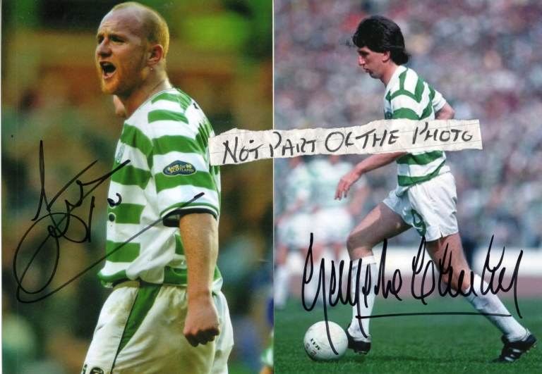 Celtic HAND SIGNED 7in x5in photos £8 EACH