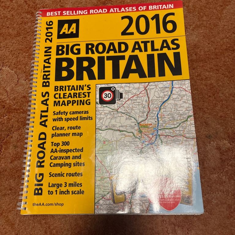 AA Big Road Atlas Britain 2016 – Excellent Condition
