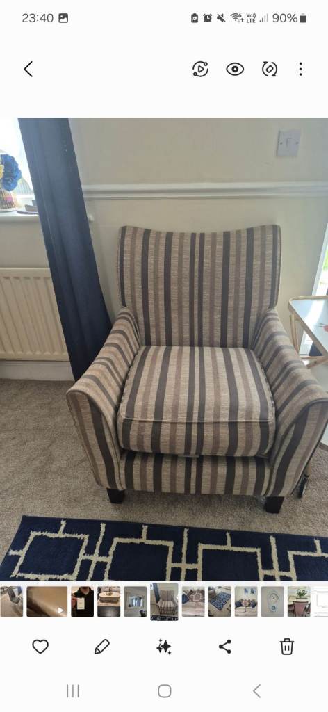 Furniture village armchair. Very comfortable and in very good condition
