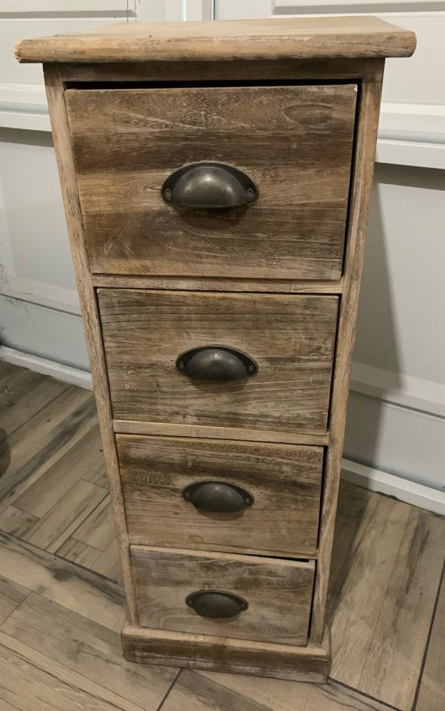 Wooden 4 Drawer Tallboy Chest of Drawers