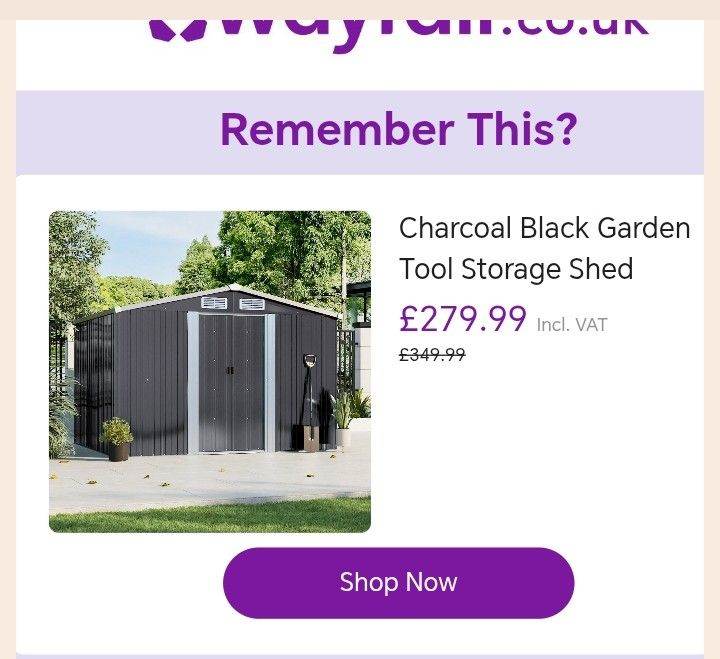 Metal Garden Shed – New
