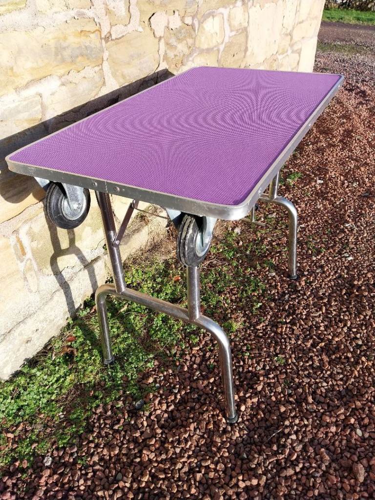 excellent dog grooming trolley table 