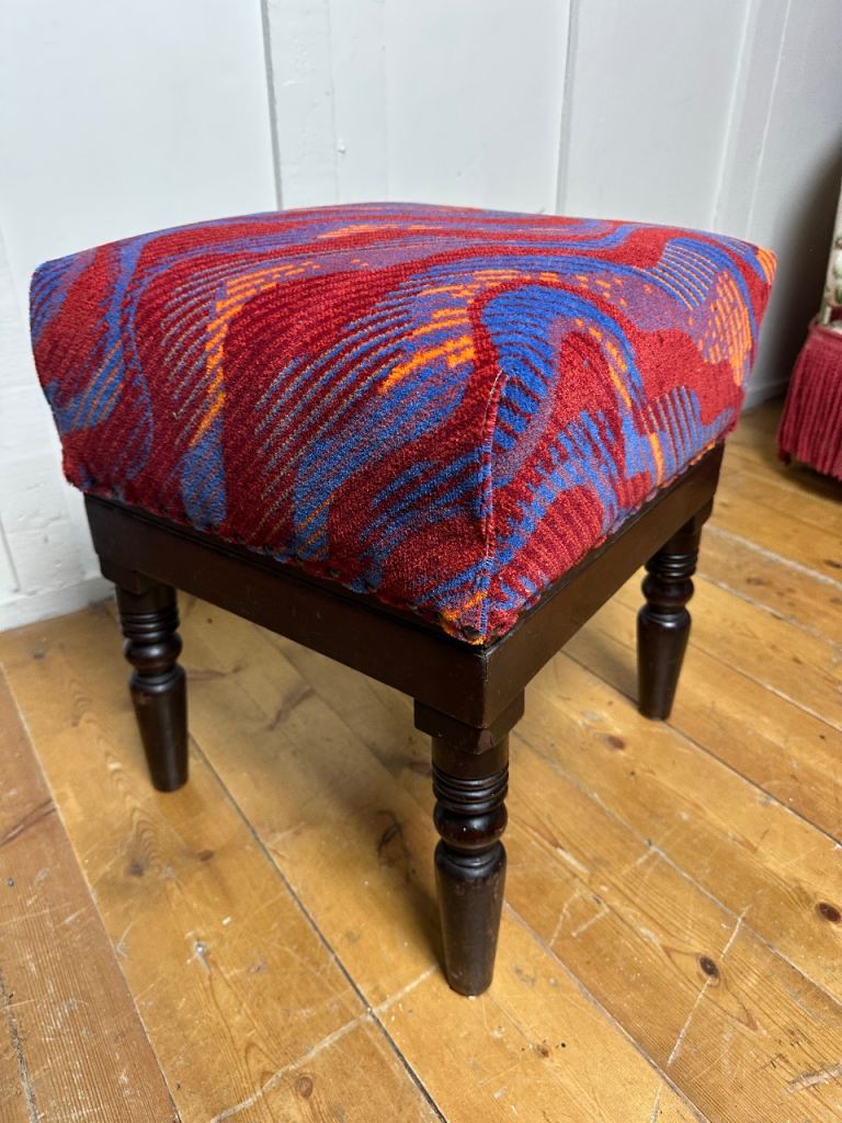 Antique footstool Contemporary Cover