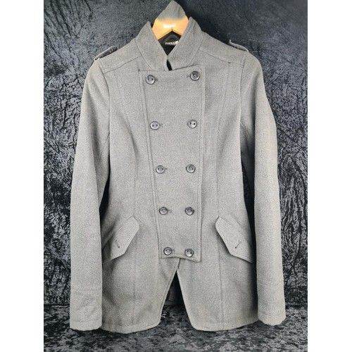 Ladies The Basic TRF Collection Double-breasted Zip-up Military Style Jacket - Size L (Large)
