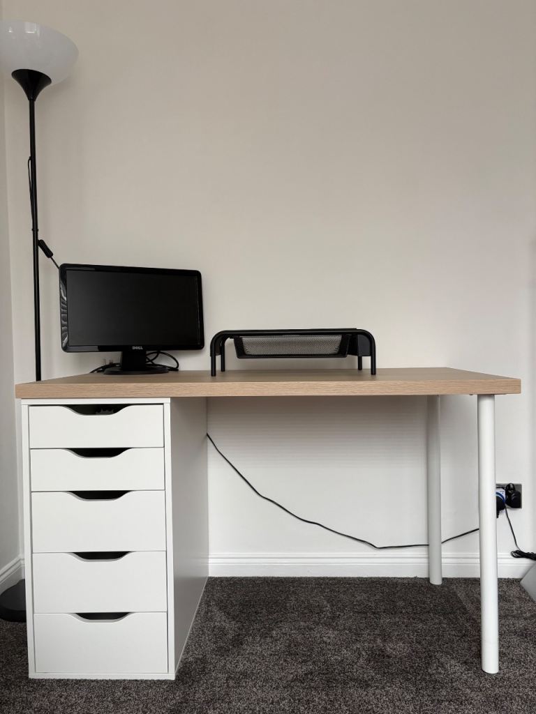 IKEA desk with drawers