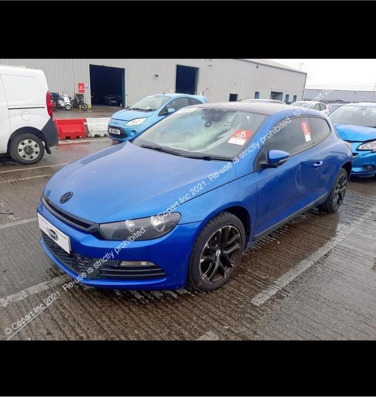 VW SCIROCCO 3DR LR5Z FOR BREAKING IN BLUE 2011
