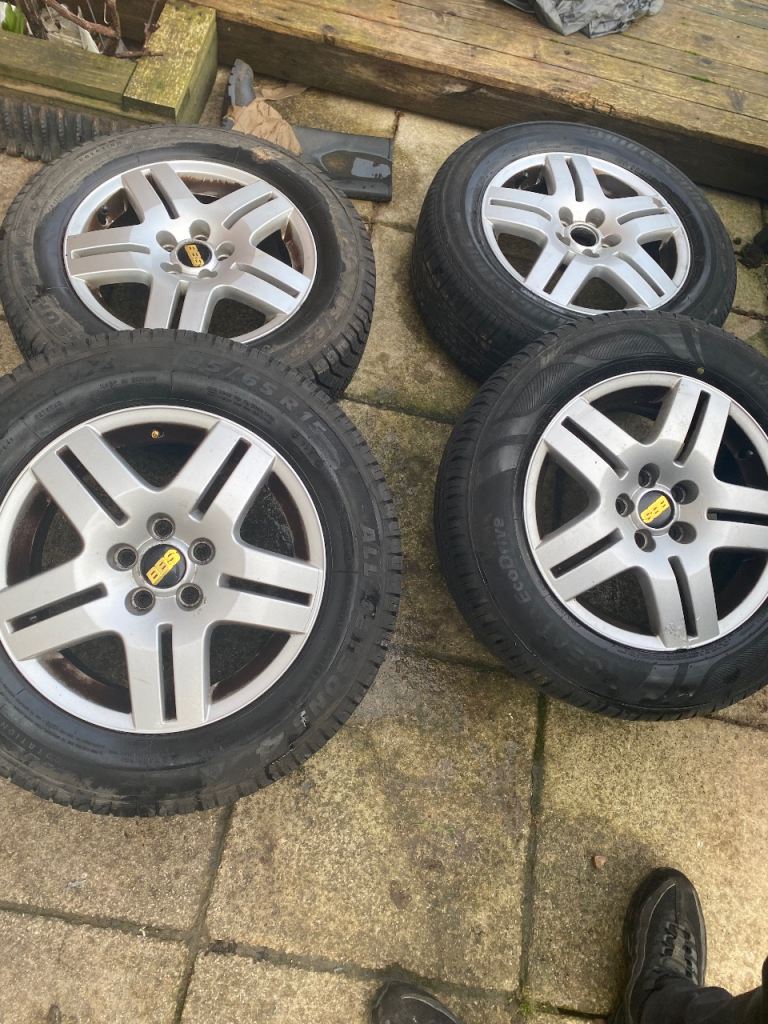 15” 5 Stud Alloy Wheels 195/65R15 Tyres – Ideal Winter Wheels – Set of 4