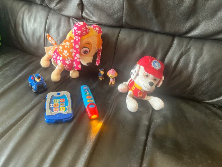 Paw patrol torch working - fidget toy -soft toy -car
