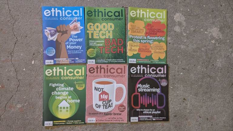 Back issues of Ethical Consumer magazine 