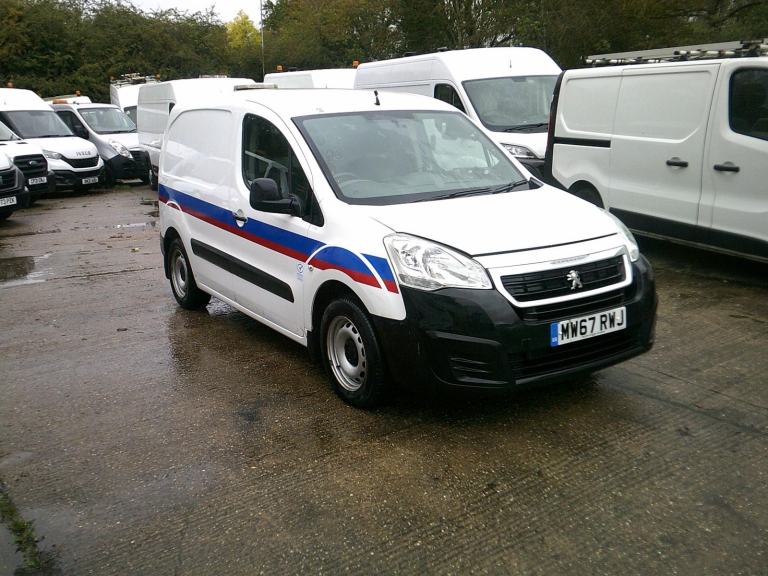 Peugeot Partner 1.6 HDi,2018 REG,WHITE,ONLY 123k,,LONG MOT,CLEAN 1 OWNER VAN