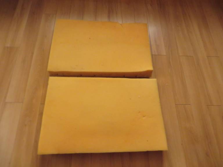 Foam Pieces 2 Rectangular, 2 Bolsters.