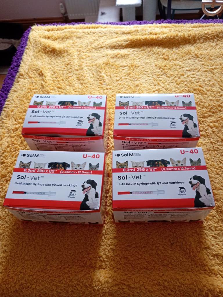 NEW -Sol-Vet 0.3ml 29G x 1/2" ( 0.33mm x 2.5mm ), 405 in total, 4 boxes & loose