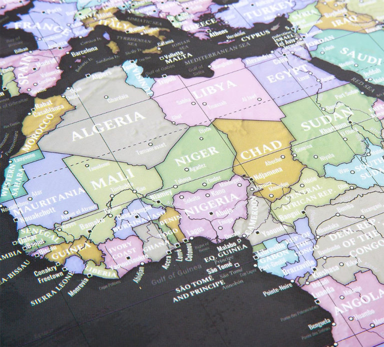 World Map in Tube. Brand NEW