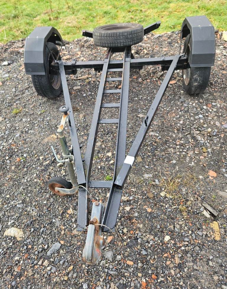 Motorbike trailer & 5 wheels/tyres 