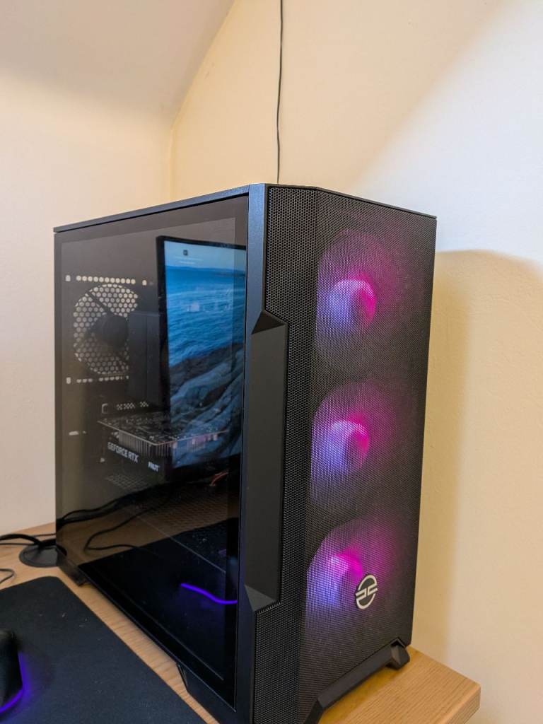 Gaming PC Tower – Good Condition with RGB Fans