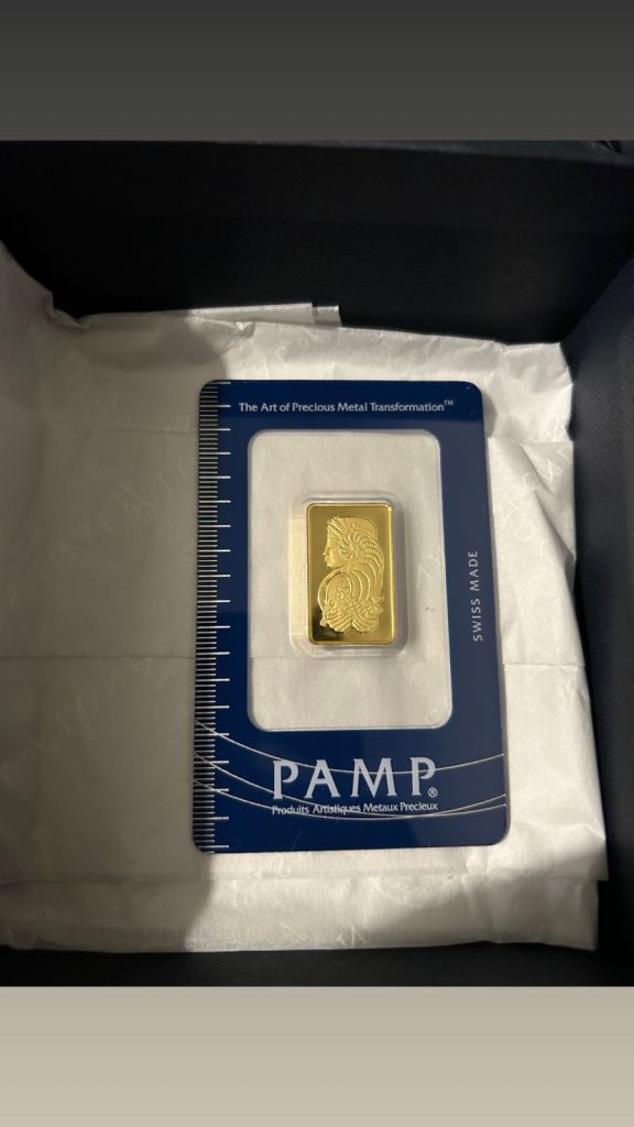 PAMP Suisse 10g Fine Gold Bar - Sealed with Assay Certificate