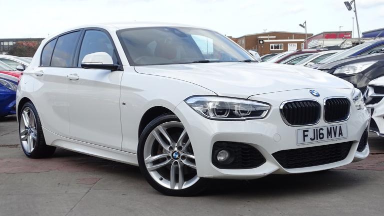 BMW 1 SERIES 1.5 118i M Sport White Auto Petrol 2016