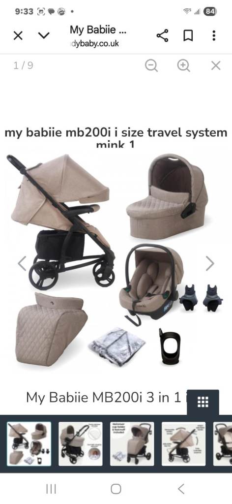 Complete 3 in 1 travel system 