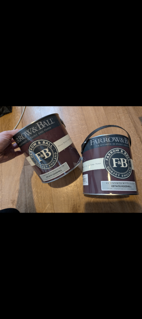 2 X 2.5L farrow and ball eggshell paint for wood