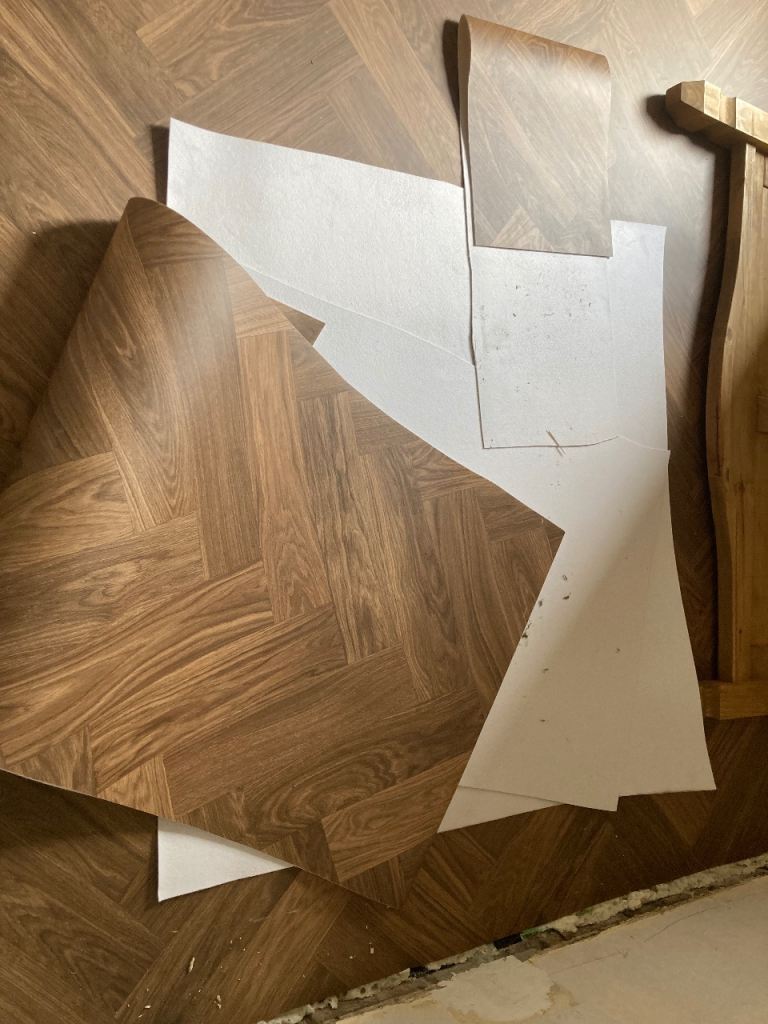 Off cut herringbone Lino free