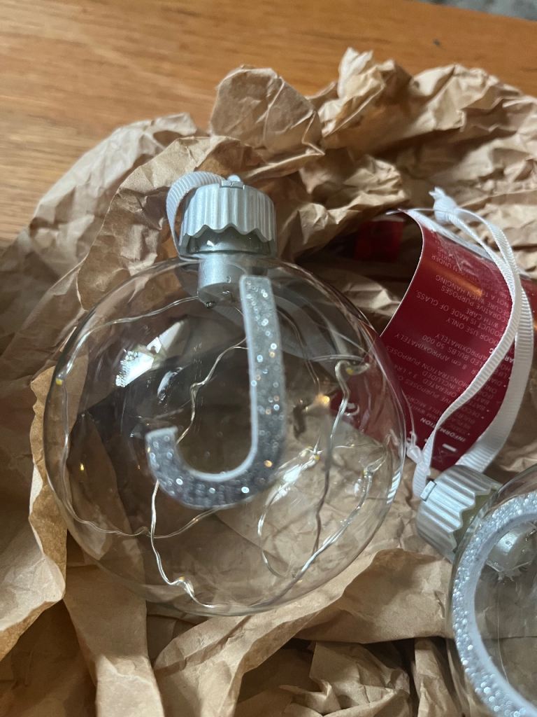 Alphabet Baubles. New 