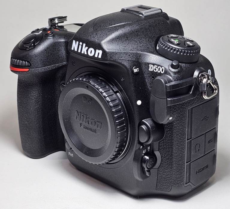 A brand new Nikon D500 body. 14 shutter actuations !
