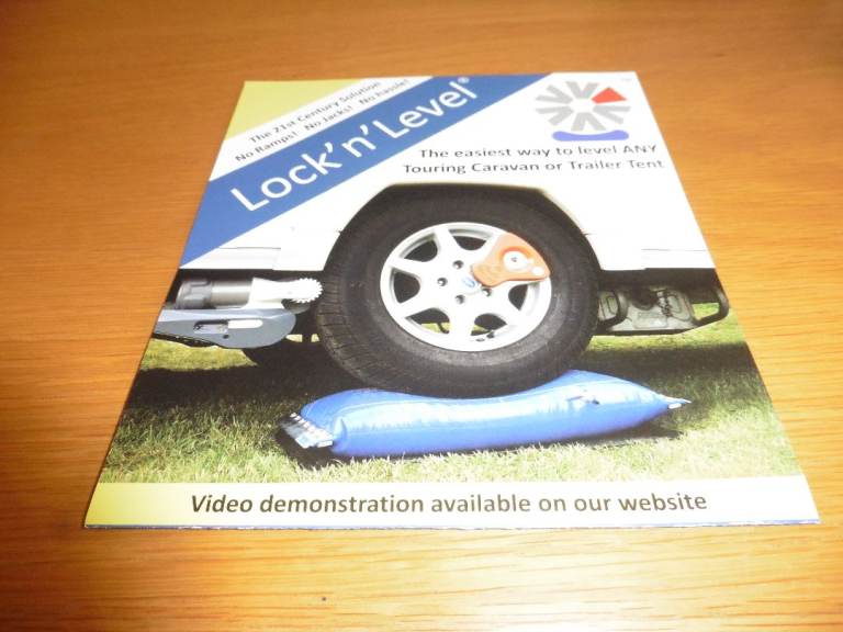 Lock 'n' Level Caravan levelling system. 
