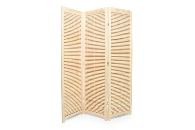Folding louvre screen from the Futon Company