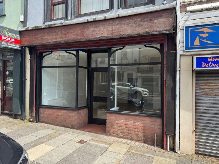 Large commercial shop unit, excellent central location Old Tredegar, ZERO Business rates