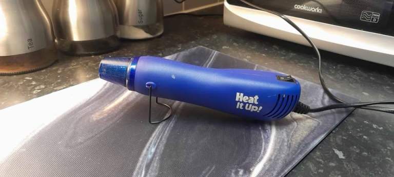 Heat It Up! Mini Heat Gun – Blue, Good Condition