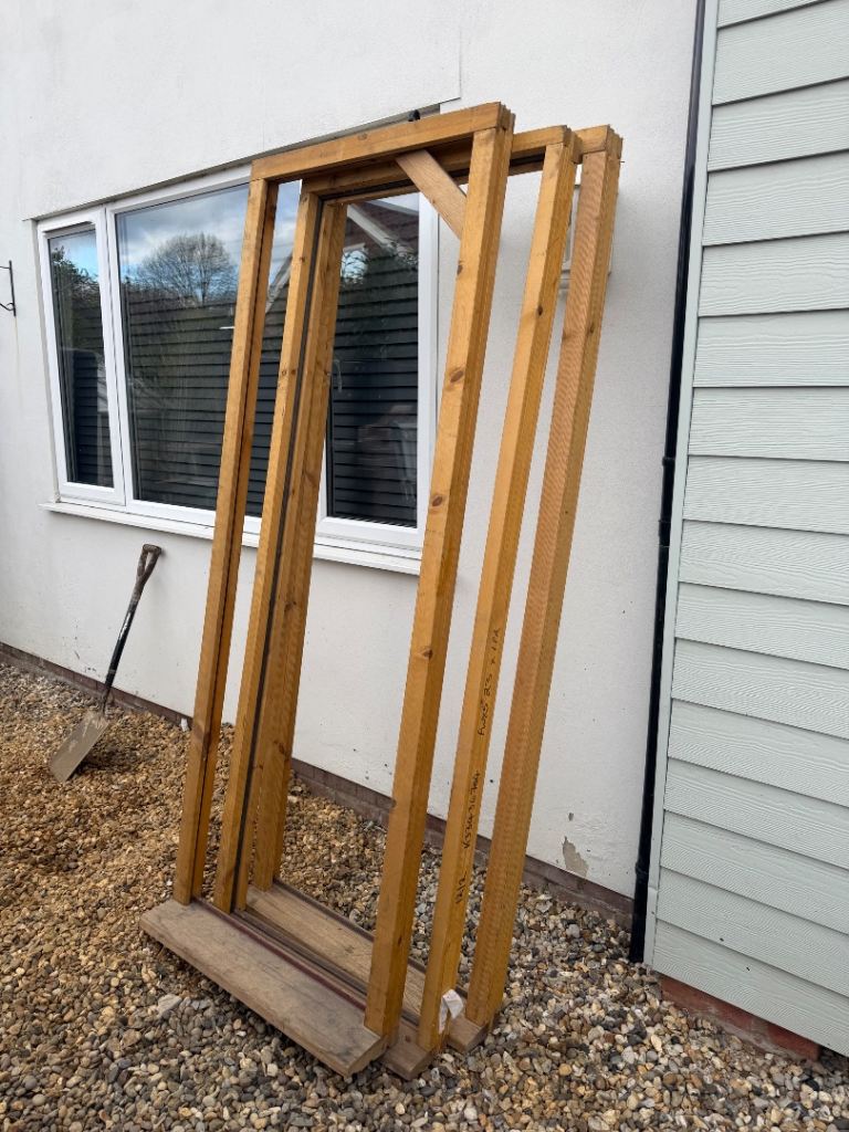 3x external door frames with hard wood seal