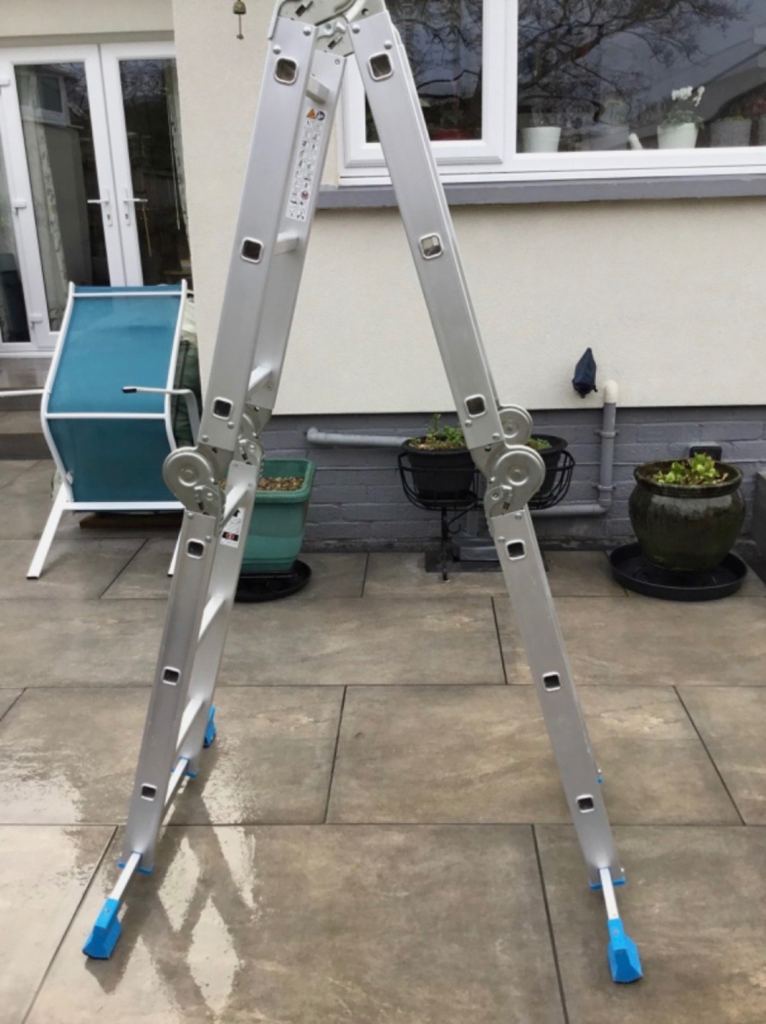 Mac Allister 3-way 3.3m Aluminium Ladder I only used a couple of times in good condition
